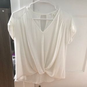 francesca’s white blouse